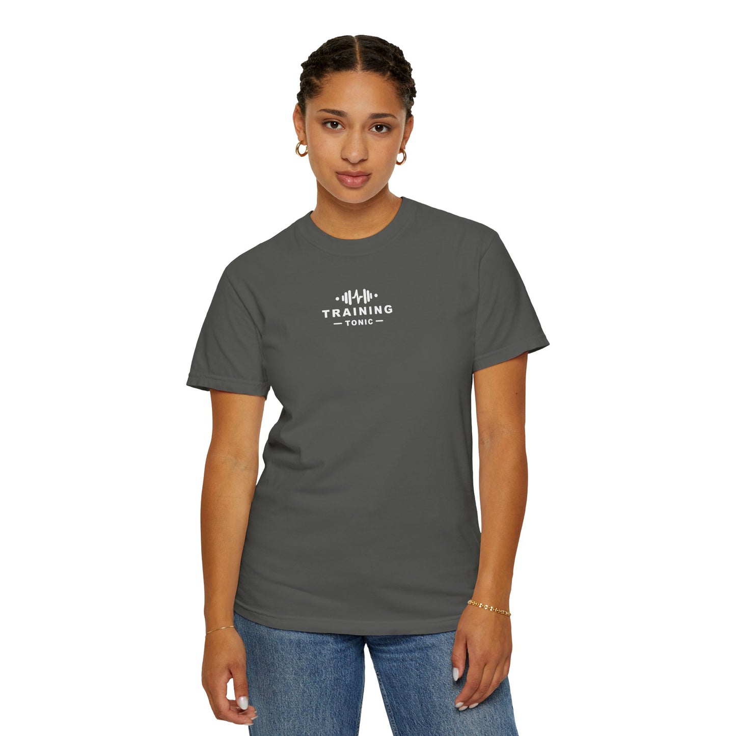 Training Tonic Logo - Powered By Matcha - Front & Back - Graphic Tee